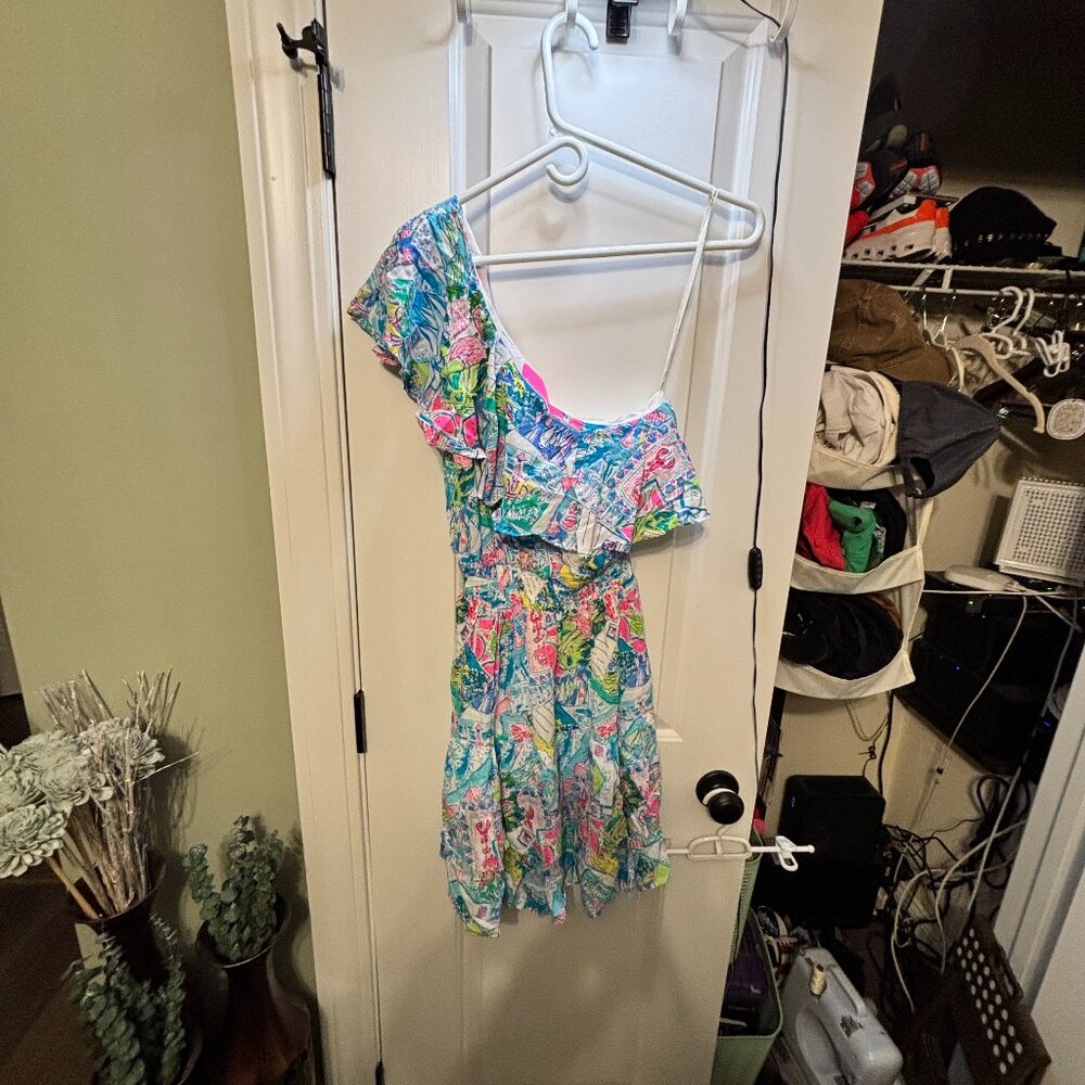 NWT Lilly Pulitzer Women's Size Small Addilyn Dress Multicolored Pop Up Wish You